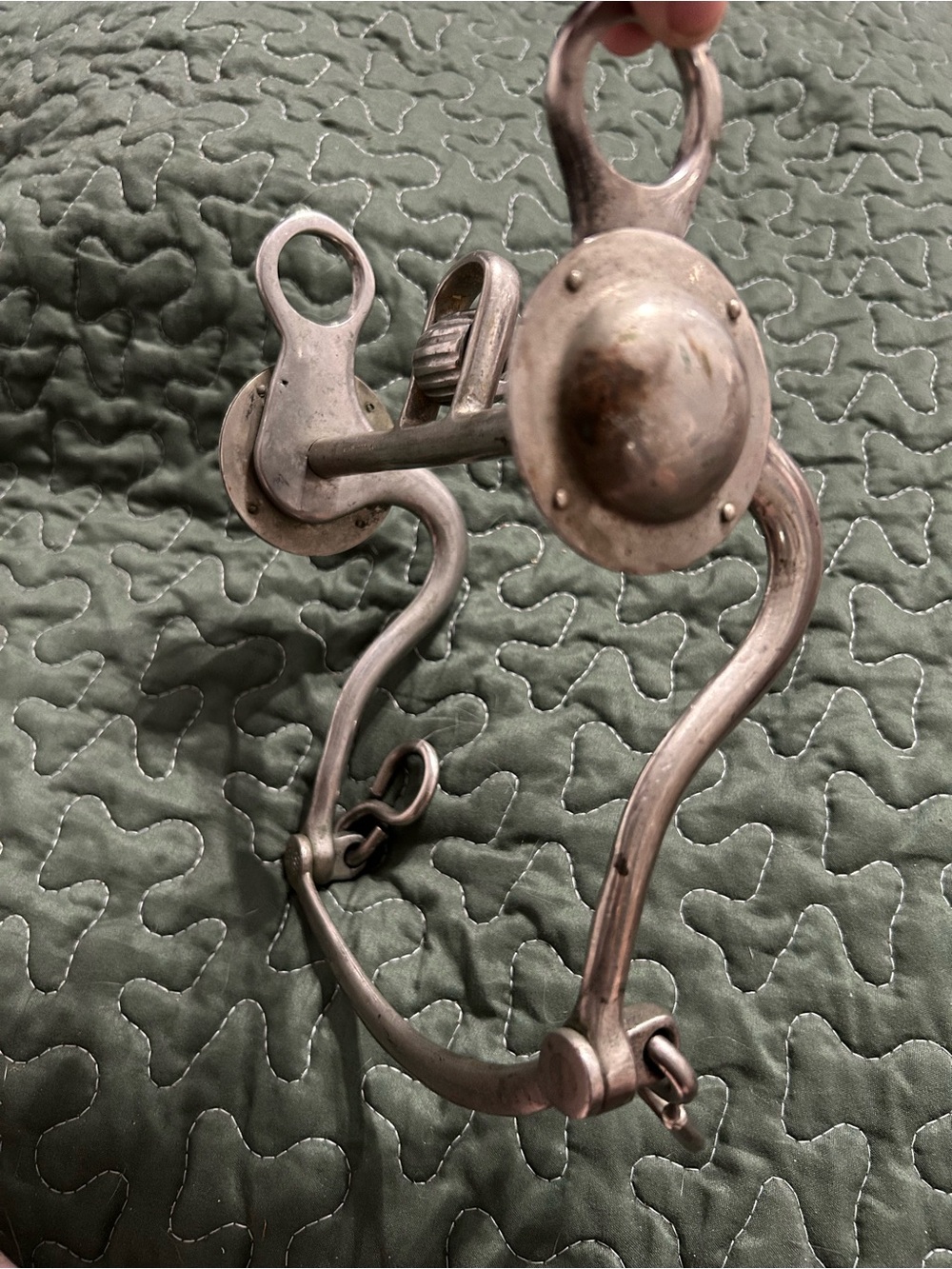 Buermann silver steel star horse bit